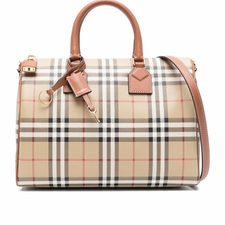 Burberry 女士 格紋齡球包均碼碼30cm*15cm*21cm-4