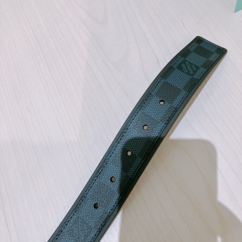TK1937 LOUIS VUITTON路易威登格子男裝皮帶 M9569 DAMIER PRINT GRAPHITE BELT CANVAS [UNUSED]-6