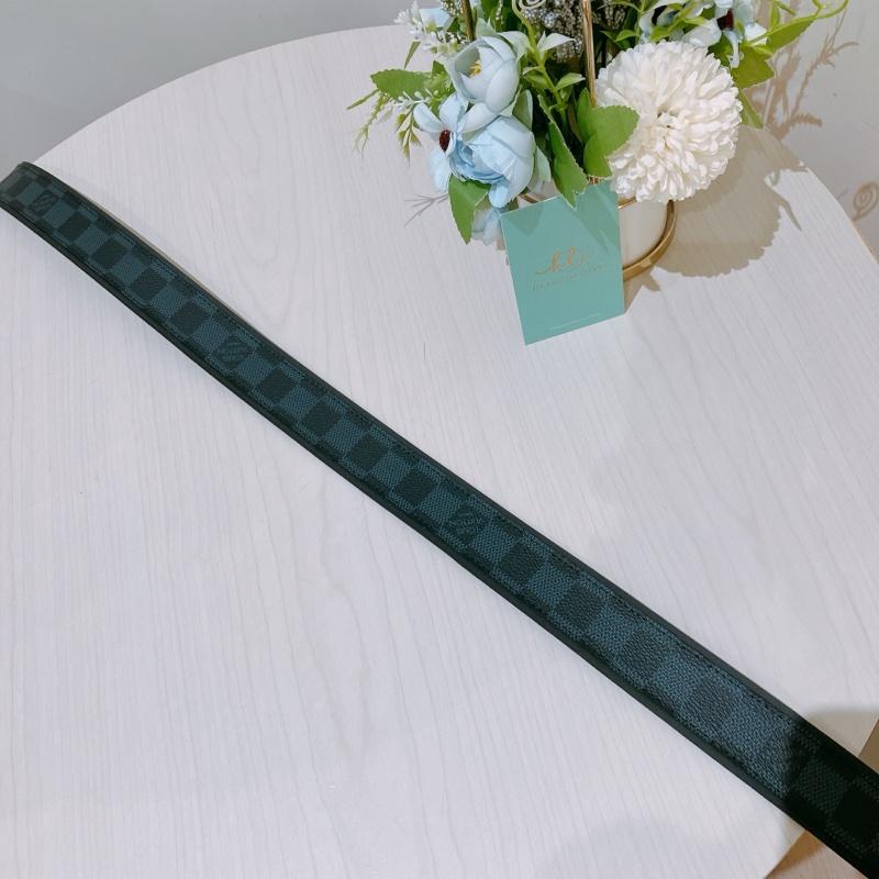 TK1937 LOUIS VUITTON路易威登格子男裝皮帶 M9569 DAMIER PRINT GRAPHITE BELT CANVAS [UNUSED]-8