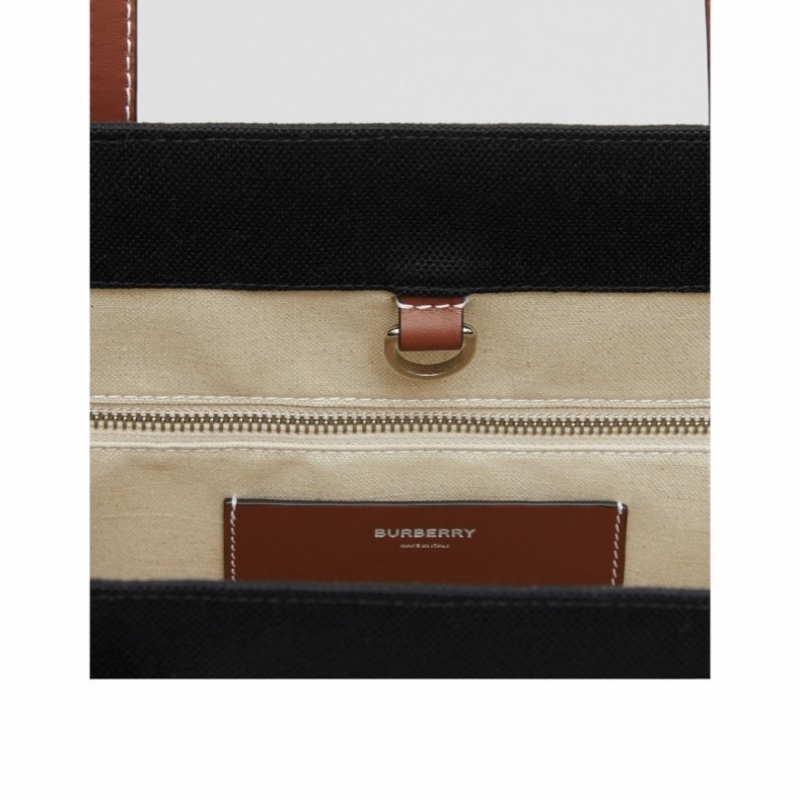 Burberry 女士 刺繡徽標圖案手提包均碼碼中號、40 X 16 X 30 CM-1