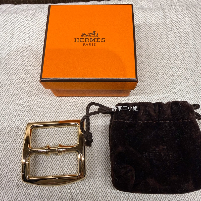 Hermes保存良好 二手閒置絲巾釦-0