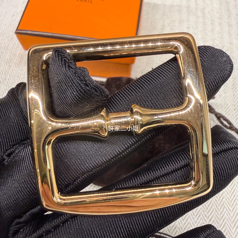 Hermes保存良好 二手閒置絲巾釦-1