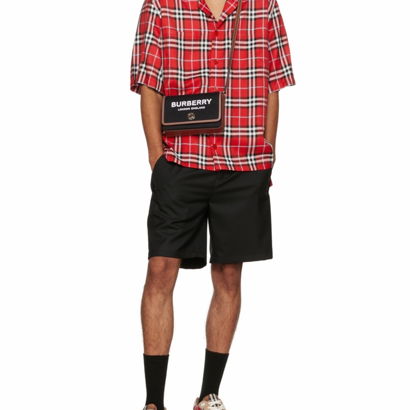 Burberry 女士 可調節肩帶單肩包均碼碼MINI、20cm*4.7cm*13.5cm-3