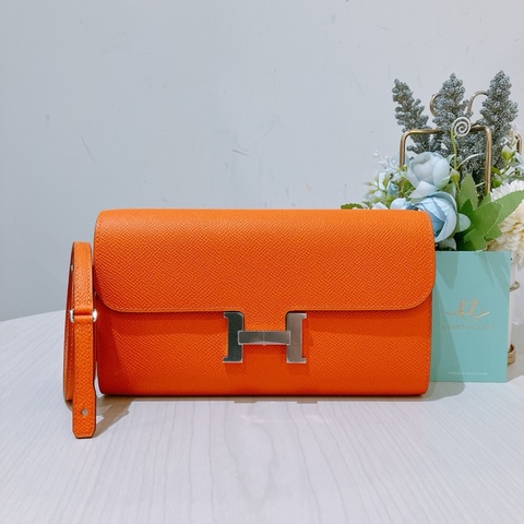 TK1938 HERMES 愛馬仕橙色康康包CONSTANCE TO GO VEAU EPSOM ORANGE X PHW STAMP B [NEW]