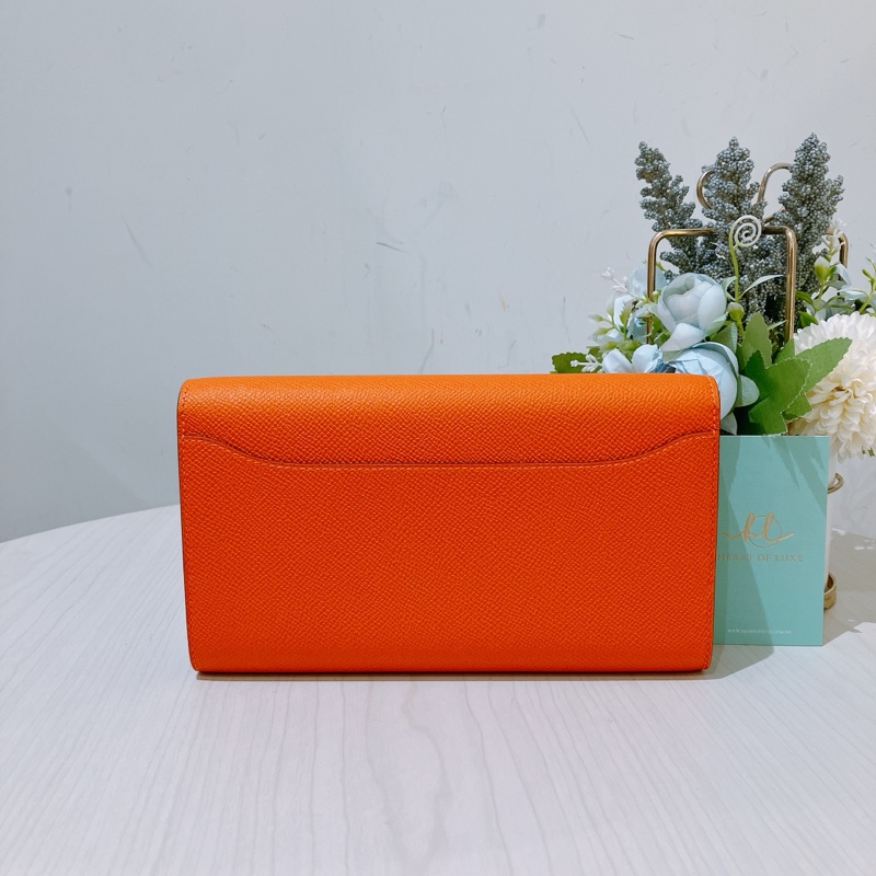 TK1938 HERMES 愛馬仕橙色康康包CONSTANCE TO GO VEAU EPSOM ORANGE X PHW STAMP B [NEW]-1