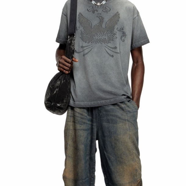 Diesel 女士 Rave - Hobo 拉鍊牛仔包均碼碼42cm*10cm*45cm-5