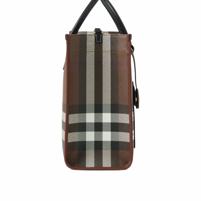 Burberry 女士 Freya 格紋托特包均碼碼中號、40cm*16cm*30cm-2