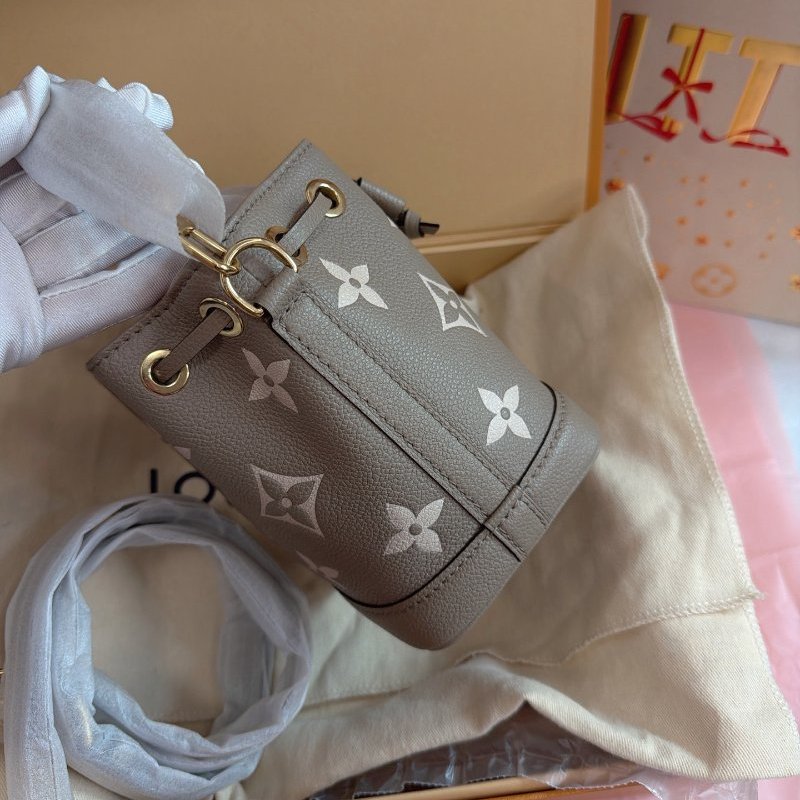 全新品 路易威登/Louis Vuitton 大象灰nano noe mini水桶包 附件盒子塵袋-2