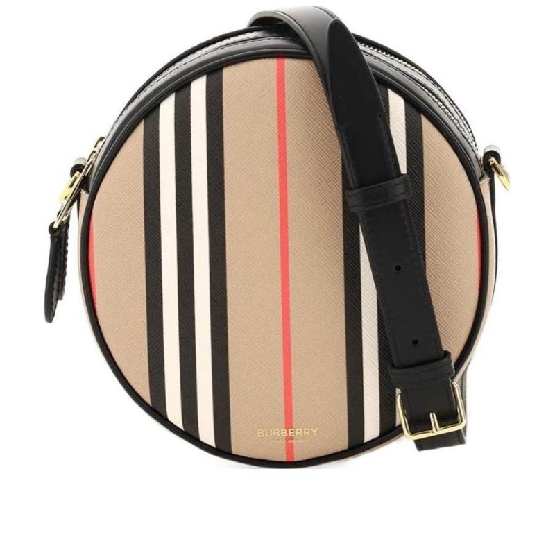 Burberry 女士 條紋圖案單肩包均碼碼常規、17 X 7 X 17 CM-0