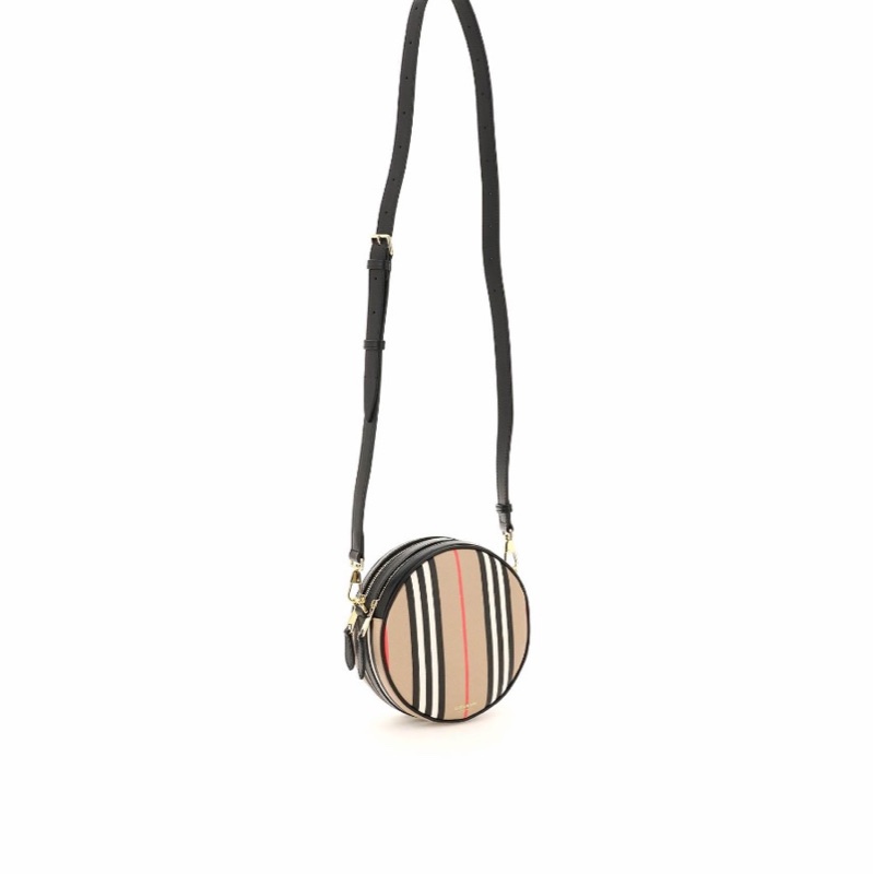 Burberry 女士 條紋圖案單肩包均碼碼常規、17 X 7 X 17 CM-1