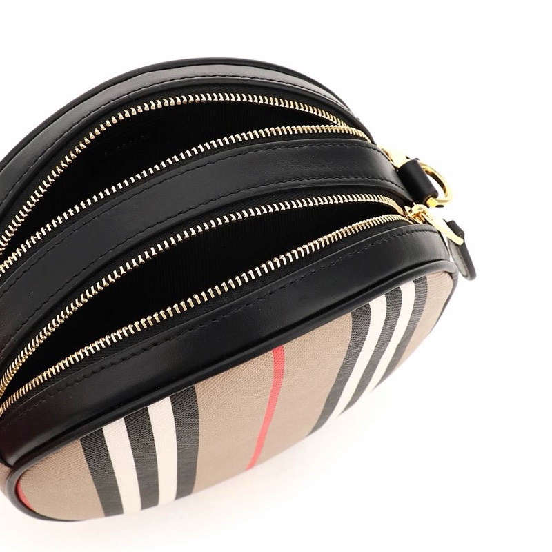 Burberry 女士 條紋圖案單肩包均碼碼常規、17 X 7 X 17 CM-3