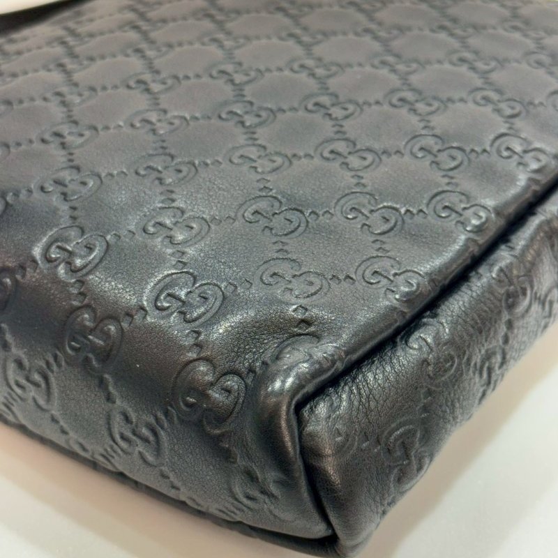 GUCCI 全皮壓紋 斜背包/側背包 87成新-5