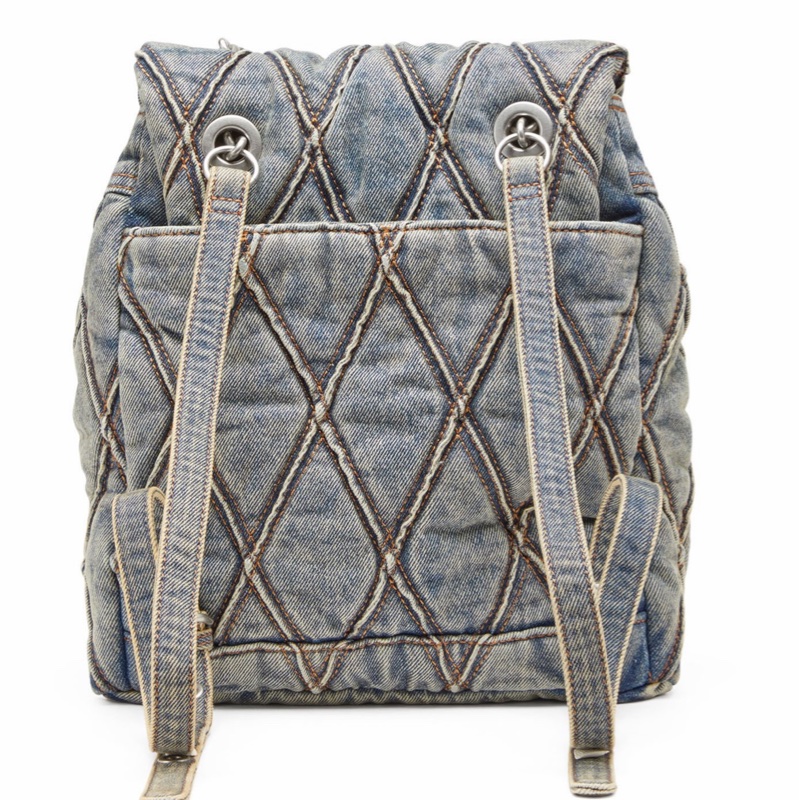 Diesel 女士 絎縫牛仔布背包均碼碼25cm*11cm*28cm-1