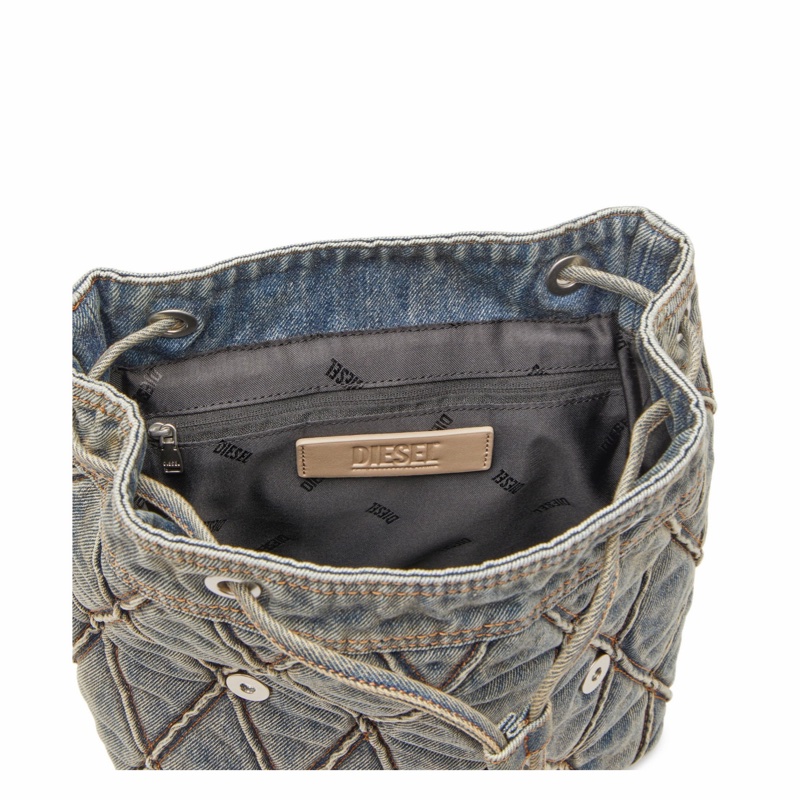 Diesel 女士 絎縫牛仔布背包均碼碼25cm*11cm*28cm-2