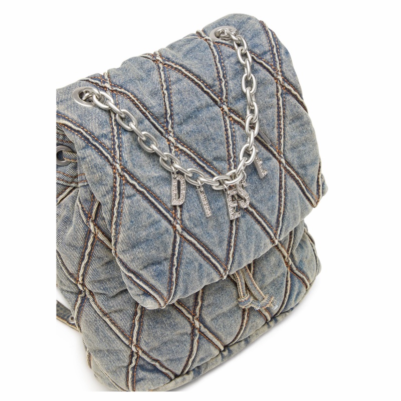 Diesel 女士 絎縫牛仔布背包均碼碼25cm*11cm*28cm-3