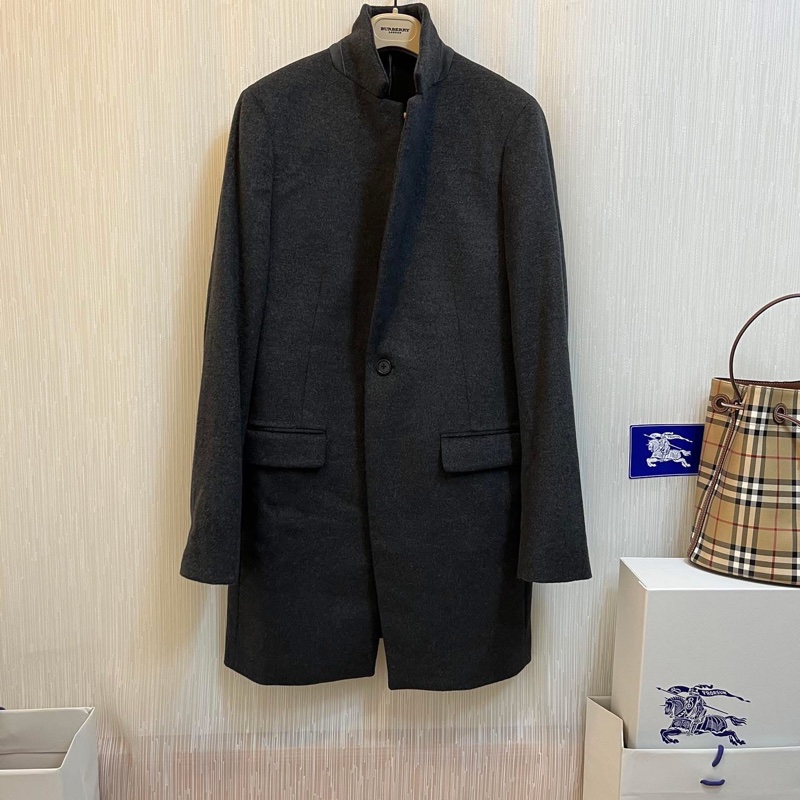 ALLSAINTS HARGROVE男款灰色羊毛大衣38-3