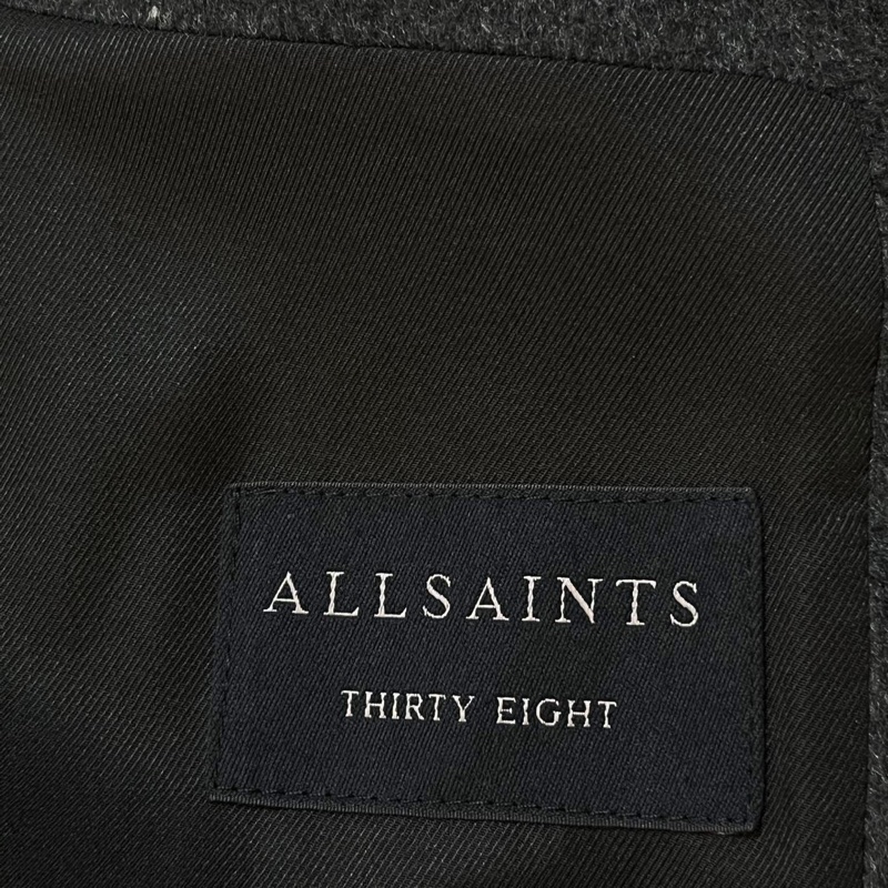 ALLSAINTS HARGROVE男款灰色羊毛大衣38-12