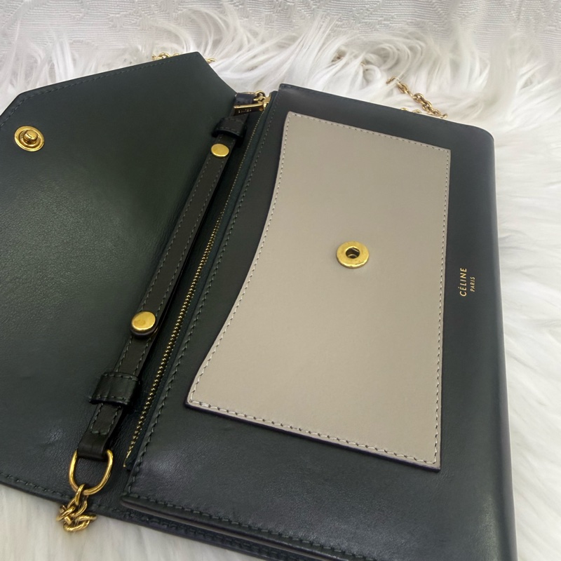 Celine Chain Shoulder Bag金扣鏈帶肩背包-6