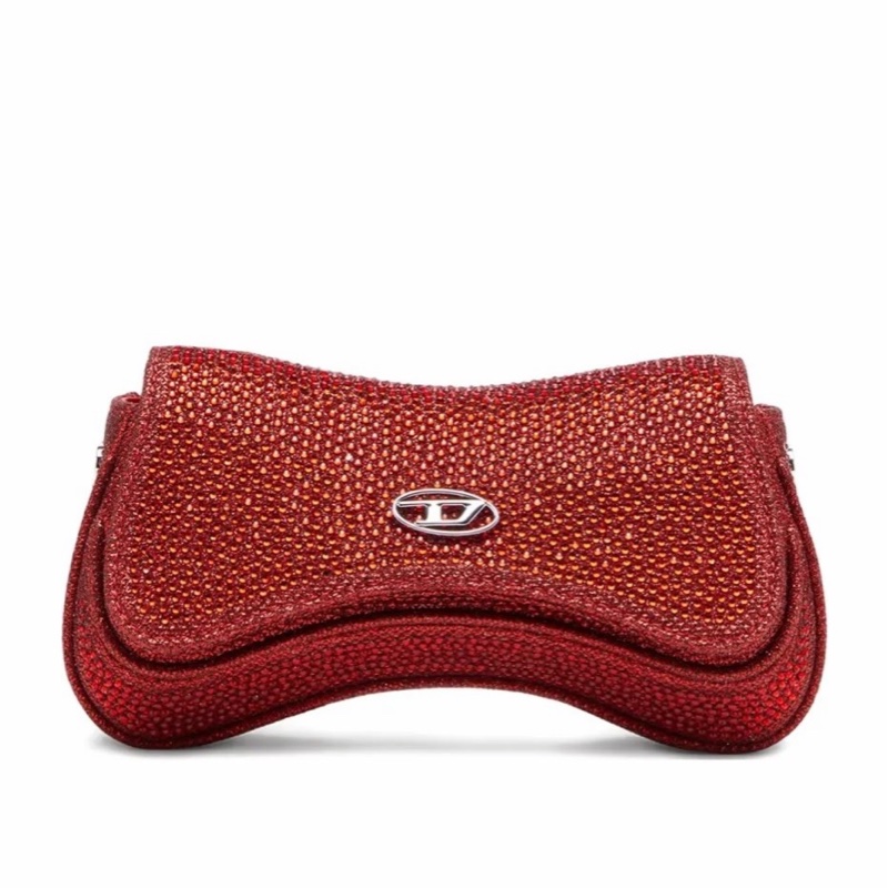 Diesel 女士 Play-Mini 水晶亮片斜挎包均碼碼21cm*6.5cm*11cm-0