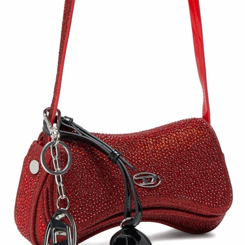 Diesel 女士 Play-Mini 水晶亮片斜挎包均碼碼21cm*6.5cm*11cm-1