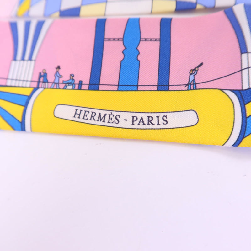 HERMES 絲質Twilly絲巾-4