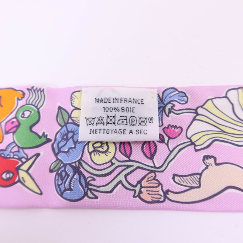 HERMES 絲質Twilly絲巾-6