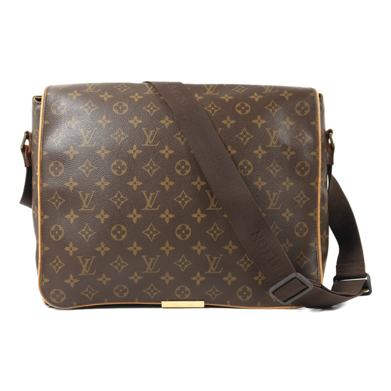 LOUIS VUITTON Monogram Abbesses金扣肩背袋棕色-0