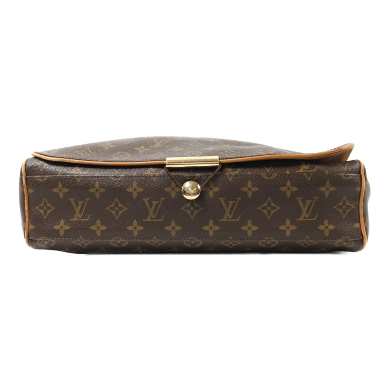 LOUIS VUITTON Monogram Abbesses金扣肩背袋棕色-3