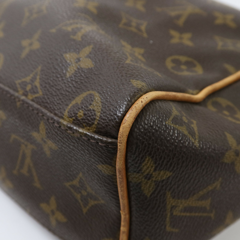 LOUIS VUITTON Monogram Abbesses金扣肩背袋棕色-12