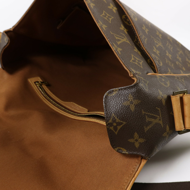 LOUIS VUITTON Monogram Abbesses金扣肩背袋棕色-14