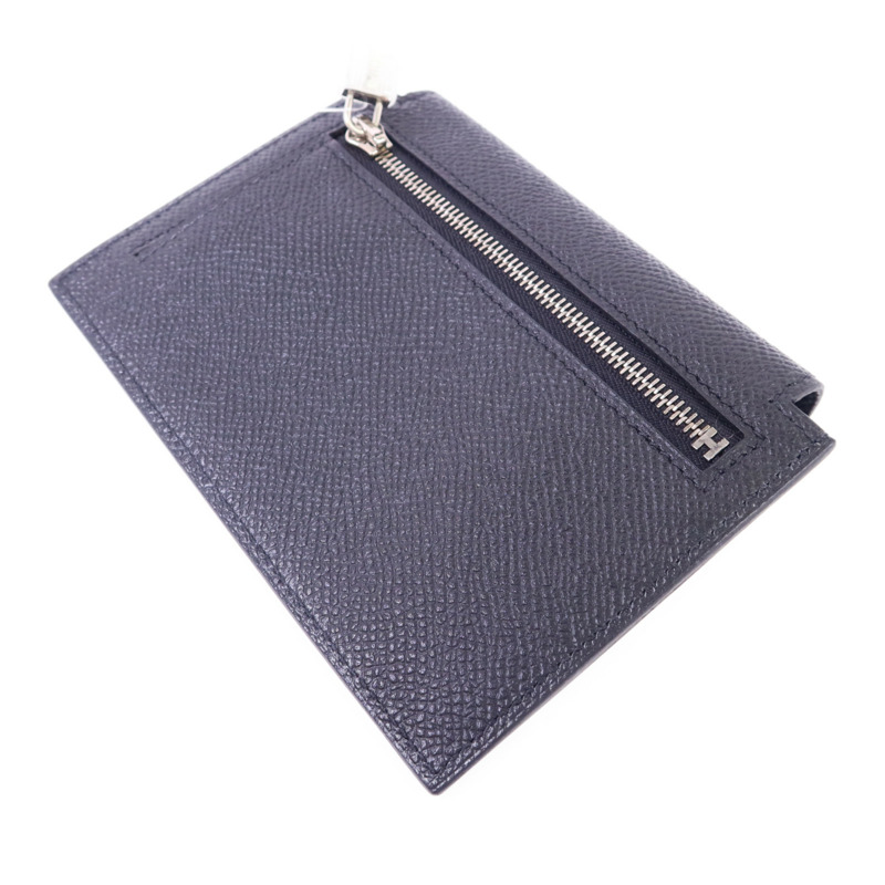 HERMES Epsom皮革Kelly Pocket Compact Wallet銀扣錢包-3