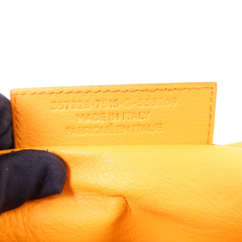 BALENCIAGA 牛皮皮革Clutch Bag銀扣手拿包-6