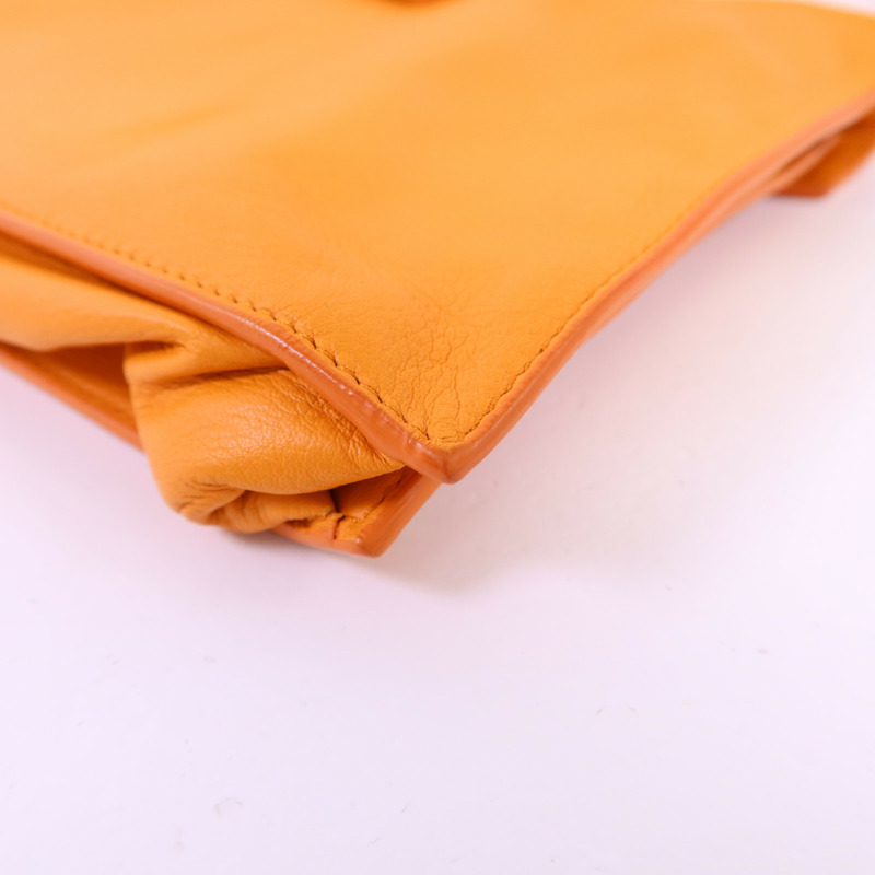 BALENCIAGA 牛皮皮革Clutch Bag銀扣手拿包-12