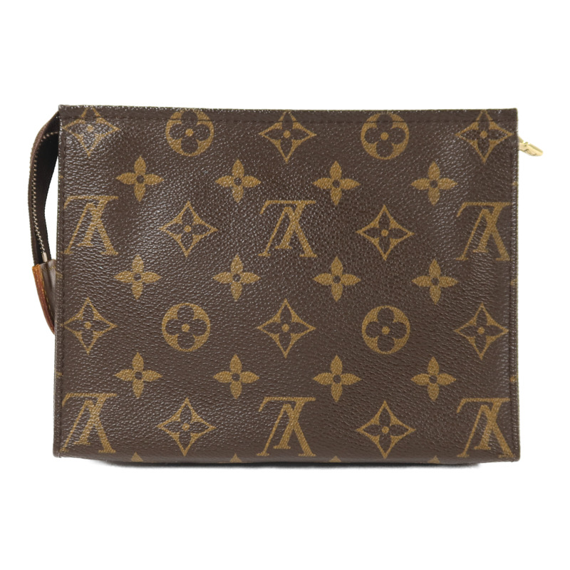 LOUIS VUITTON Monogram Toiletry Pouch 19金扣手拿包-0