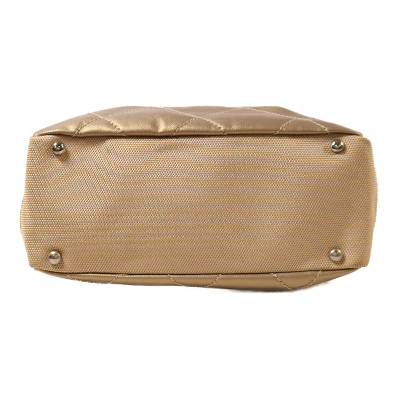 CHANEL 塗層帆布/尼龍Hand Bag銀扣手挽袋-3