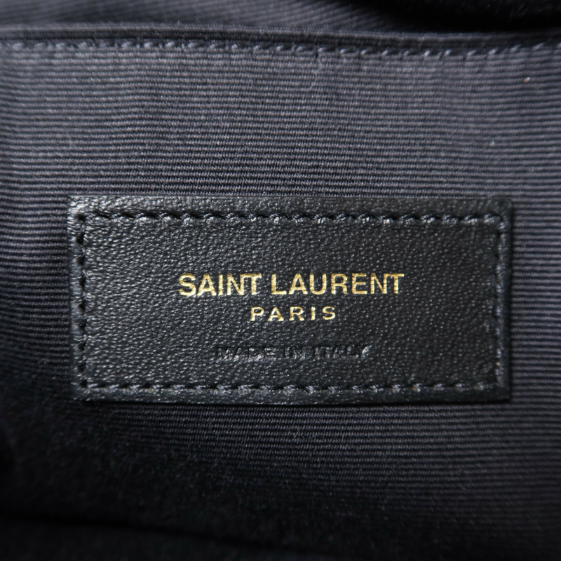 YVES SAINT LAURENT 牛皮皮革Pouch金扣手拿包-5