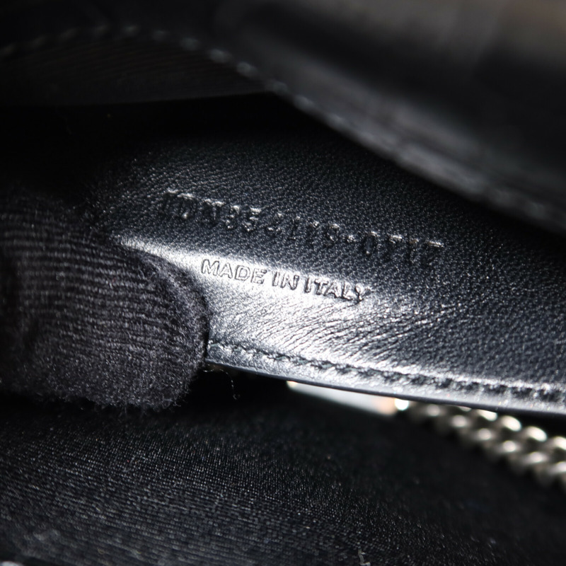 YVES SAINT LAURENT 牛皮皮革Kate Tassel銀扣鏈帶肩背袋-6