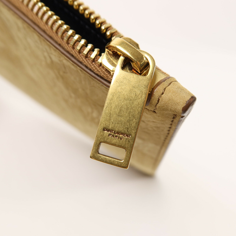 YVES SAINT LAURENT 絨布Pouch金扣手拿包-8