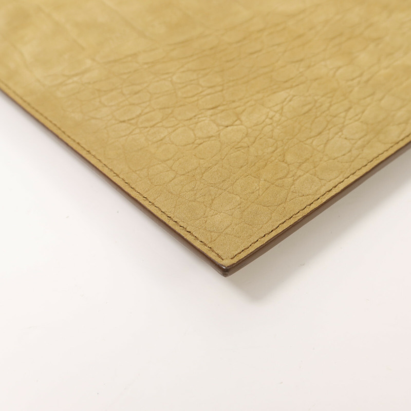 YVES SAINT LAURENT 絨布Pouch金扣手拿包-13