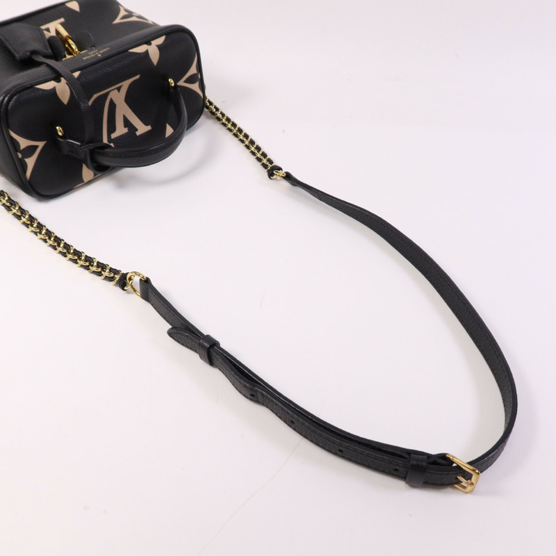 LOUIS VUITTON Monogram Empreinte Vanity PM金扣鏈帶手挽肩背兩用袋-7