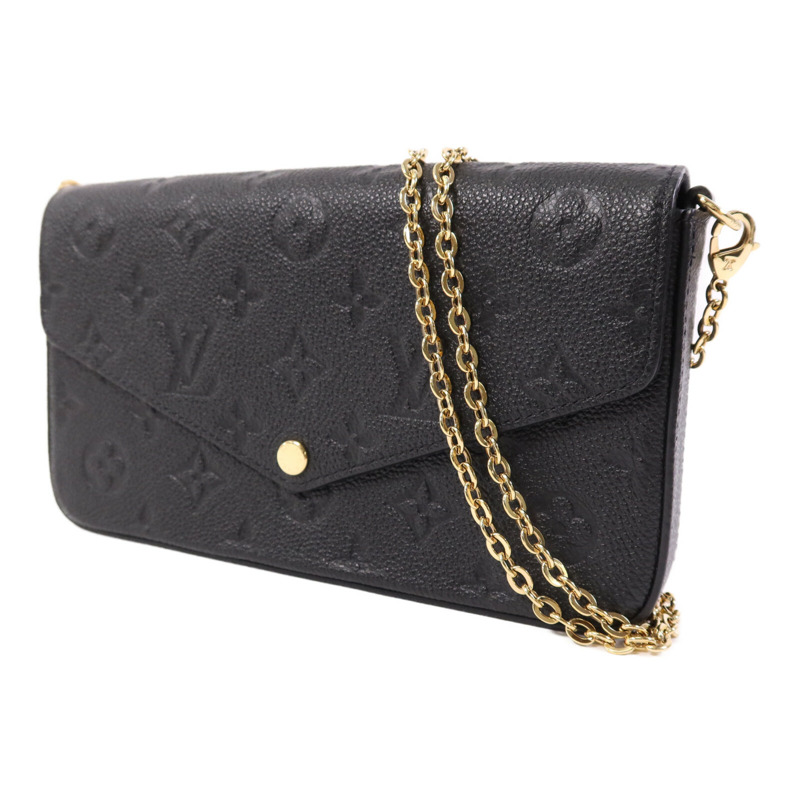 LOUIS VUITTON Monogram Empreinte Felicie Pochette 金扣鏈帶肩背袋-2