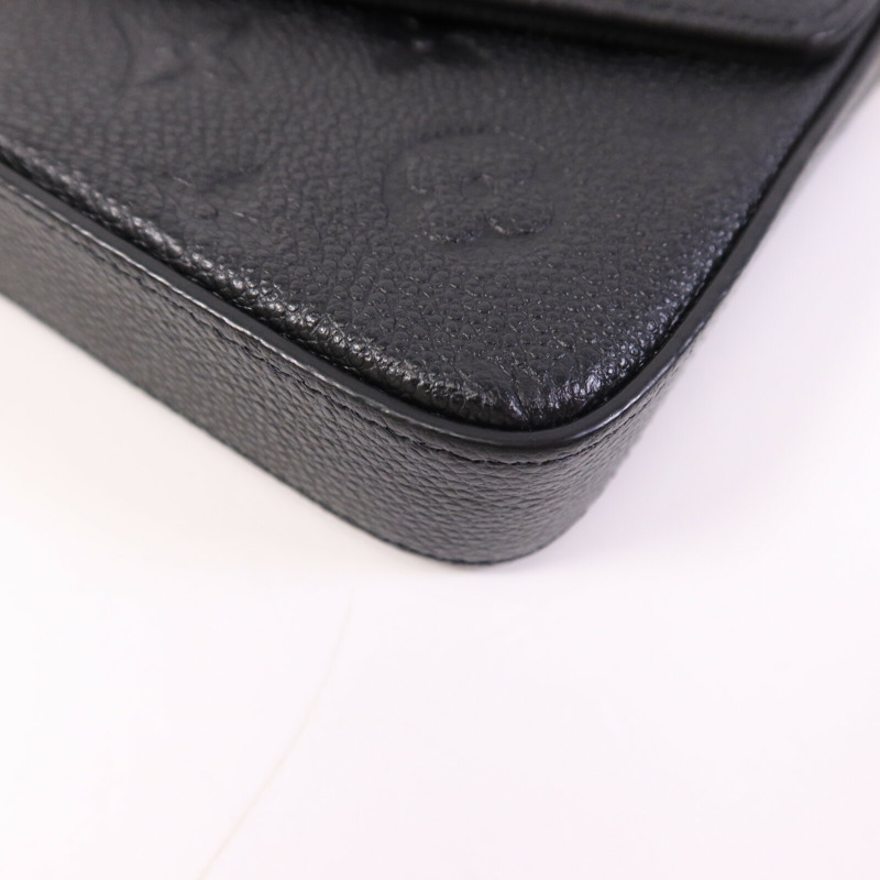 LOUIS VUITTON Monogram Empreinte Felicie Pochette 金扣鏈帶肩背袋-9
