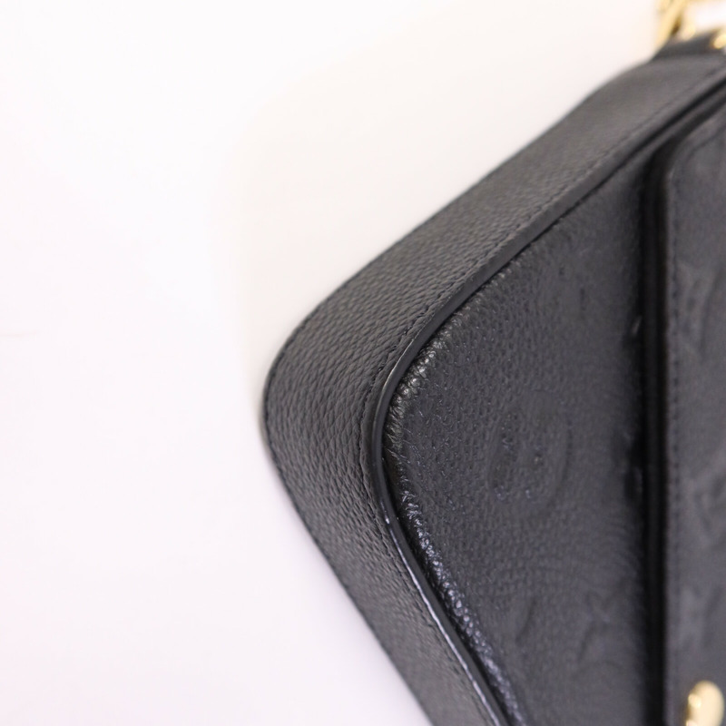 LOUIS VUITTON Monogram Empreinte Felicie Pochette 金扣鏈帶肩背袋-10