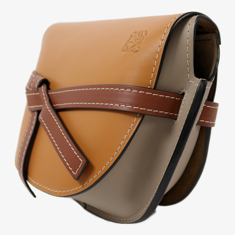 LOEWE 牛皮皮革Gate Small金扣肩背袋-2