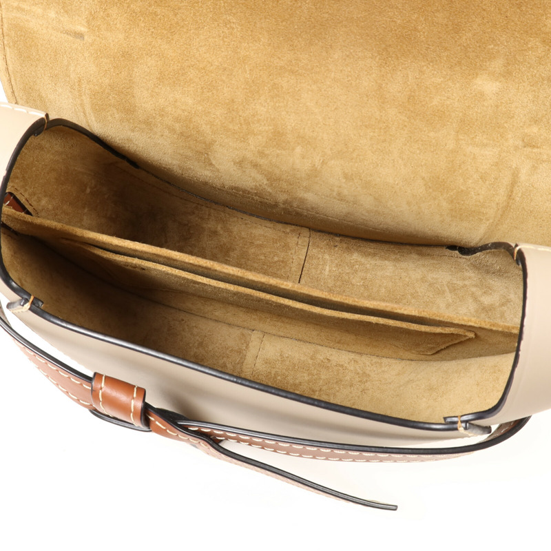 LOEWE 牛皮皮革Gate Small金扣肩背袋-4