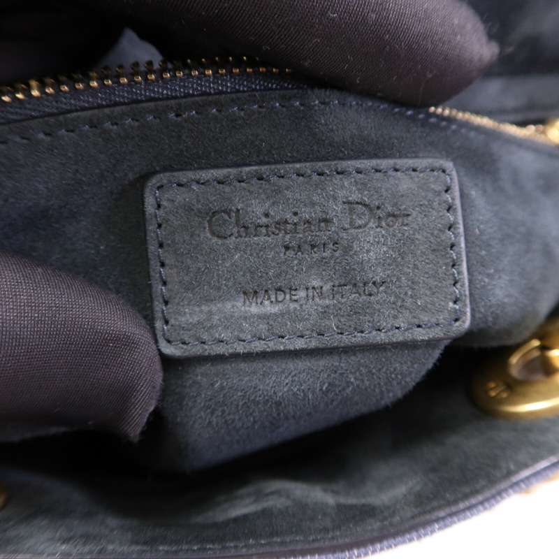 Dior Denim Lady Dior Tote金扣手挽肩背兩用袋-5