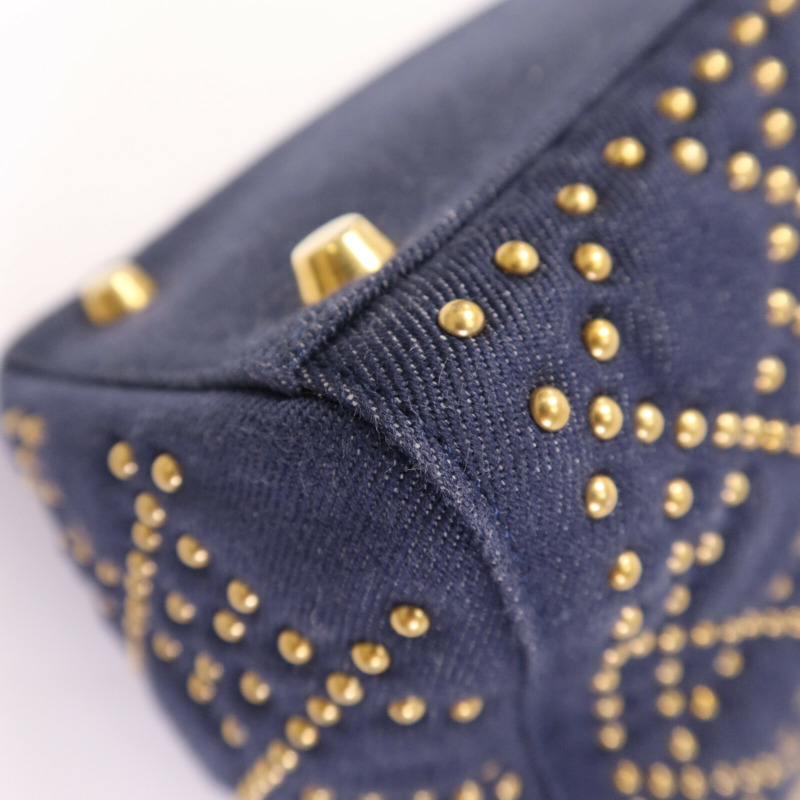 Dior Denim Lady Dior Tote金扣手挽肩背兩用袋-11