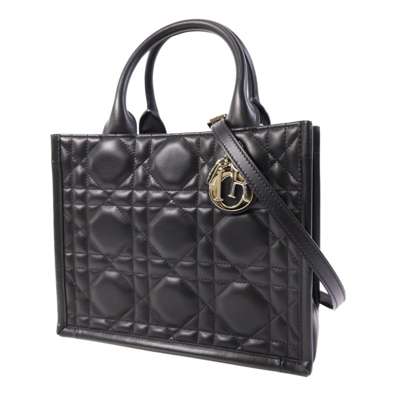 Dior 牛皮皮革Book Tote Small金扣手挽肩背兩用袋-2