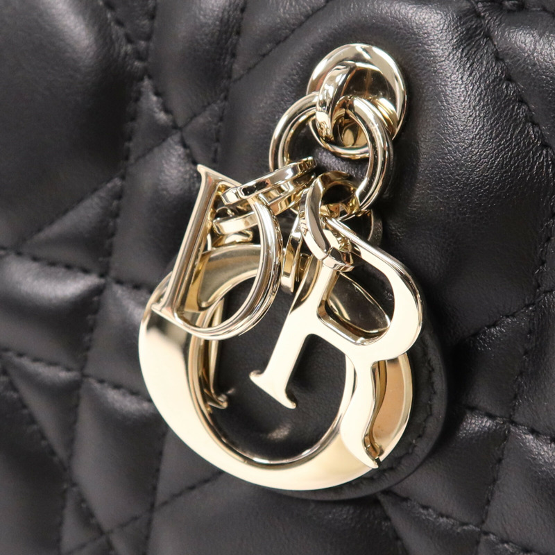 Dior 牛皮皮革Book Tote Small金扣手挽肩背兩用袋-6