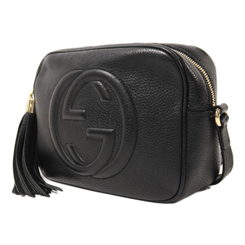 GUCCI 牛皮皮革Soho Disco金扣肩背袋-2